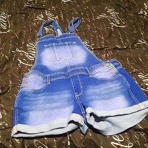 Blue jean overalls